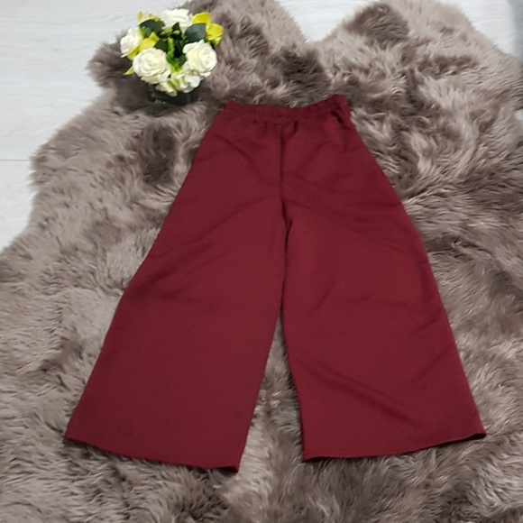 Wrap Crop Top and Wide Leg Pants 2 Piece Set New! - Picture 6 of 8
